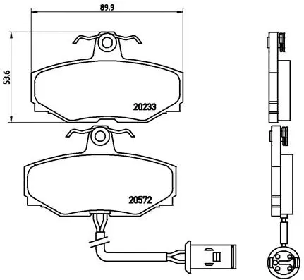 Brake Pad Set, disc brake (P 36 006)