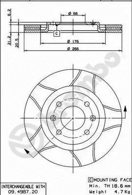 Brake Disc (09.4987.76)