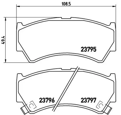 Brake Pad Set, disc brake (P 79 013)