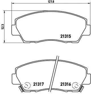 Brake Pad Set, disc brake (P 49 014)