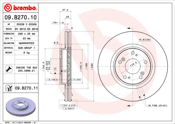 Brake Disc (09.B270.10)