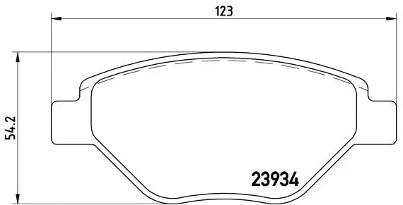 Brake Pad Set, disc brake (P 68 031)