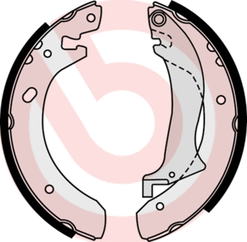 Brake Shoe Set (S 44 504)