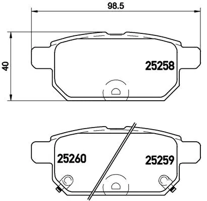 Brake Pad Set, disc brake (P 79 029)