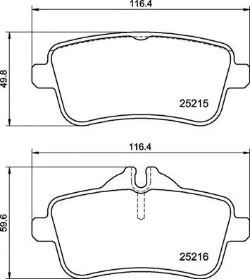 Brake Pad Set, disc brake (P 50 156)