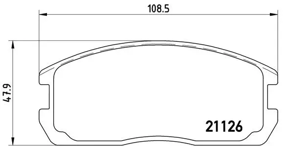 Brake Pad Set, disc brake (P 54 009)