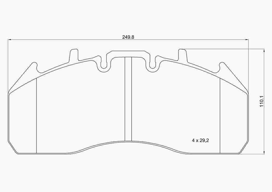 Brake Pad Set, disc brake (P B7 003)