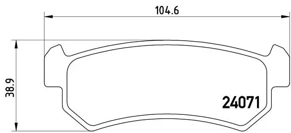 Brake Pad Set, disc brake (P 10 001)