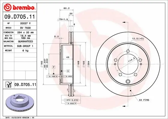 Brake Disc (09.D705.11)