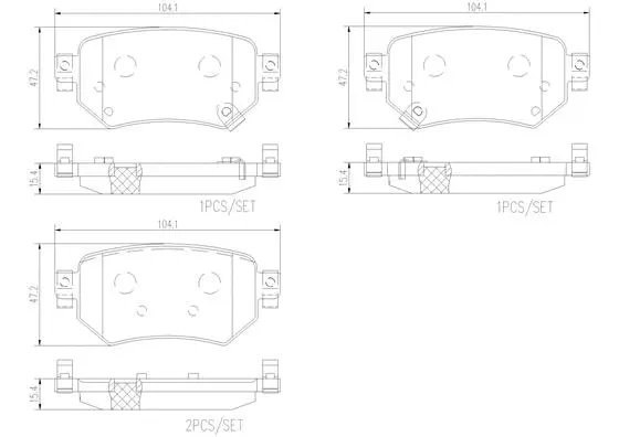 Brake Pad Set, disc brake (P49059N)