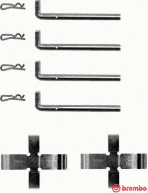 Accessory Kit, disc brake pad (A 02 208)