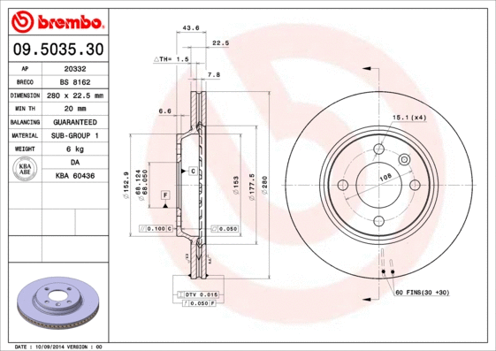 Brake Disc (09.5035.30)