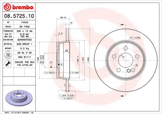 Brake Disc (08.5725.10)