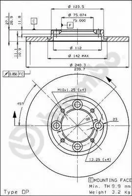 Brake Disc (08.3190.10)