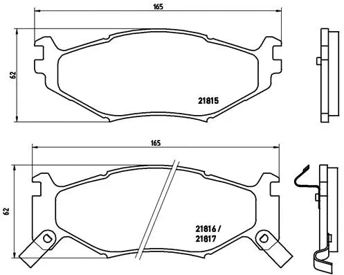 Brake Pad Set, disc brake (P 11 007)