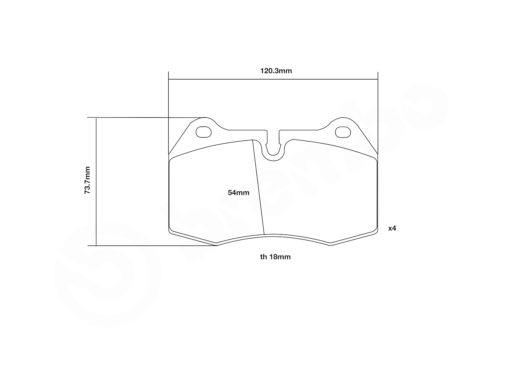 High Performance Brake Pad Set