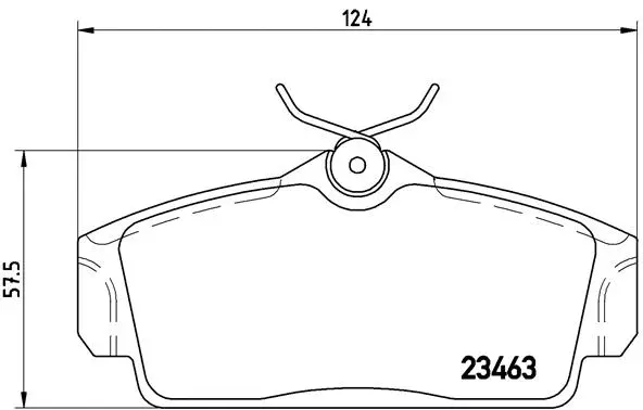 Brake Pad Set, disc brake (P 56 036)