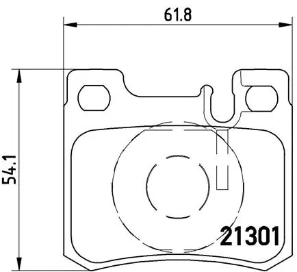 Brake Pad Set, disc brake (P 50 012)