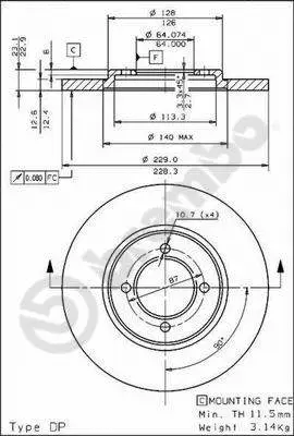 Brake Disc (08.4505.20)
