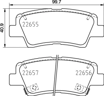 Brake Pad Set, disc brake (P 30 103)