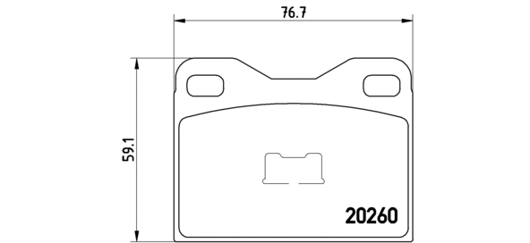 Brake Pad Set, disc brake (P 61 009)
