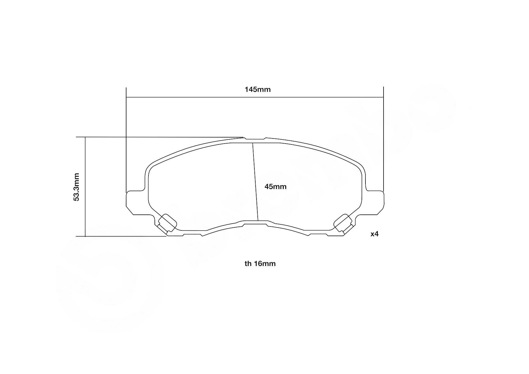 High Performance Brake Pad Set