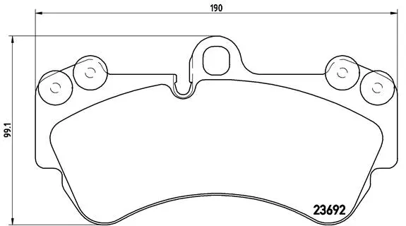 Brake Pad Set, disc brake (P 85 069)