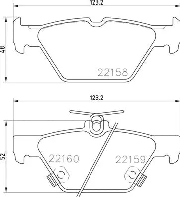 Brake Pad Set, disc brake (P 78 026)
