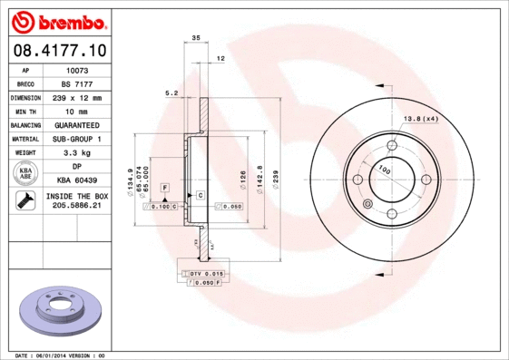 Brake Disc (08.4177.10)
