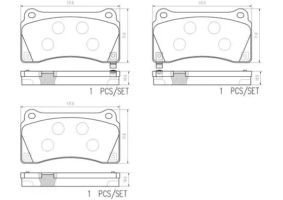 Brake Pad Set, disc brake (P 56 128)