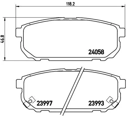 Brake Pad Set, disc brake (P 30 023)