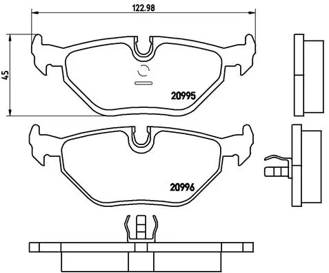 Brake Pad Set, disc brake (P 06 011)