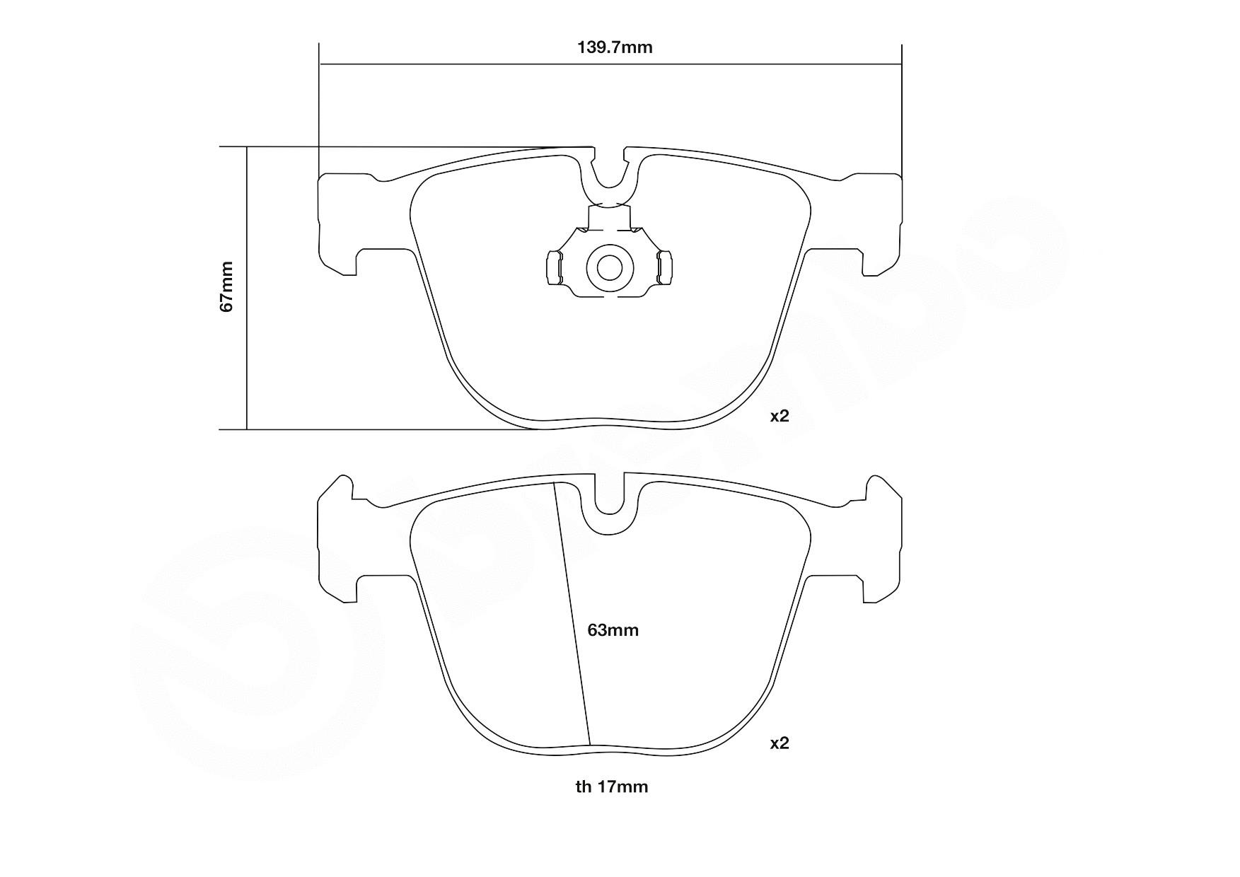 High Performance Brake Pad Set