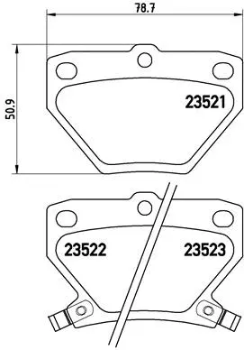 Brake Pad Set, disc brake (P 83 052)
