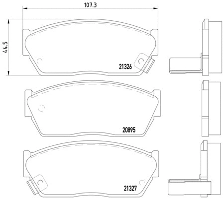 Brake Pad Set, disc brake (P 28 004)