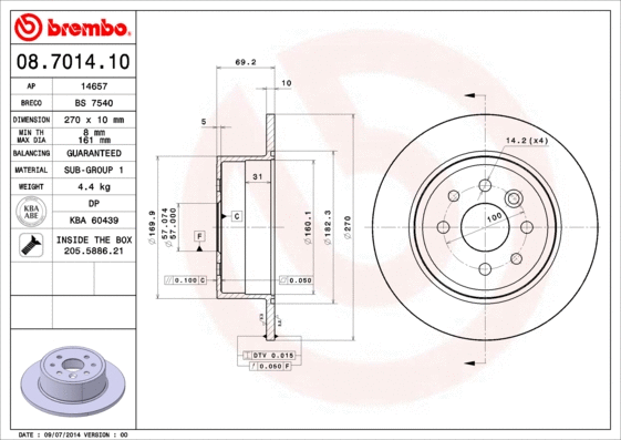 Brake Disc (08.7014.10)