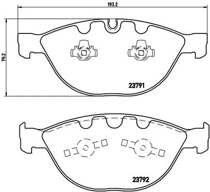 Brake Pad Set, disc brake (P 06 047)
