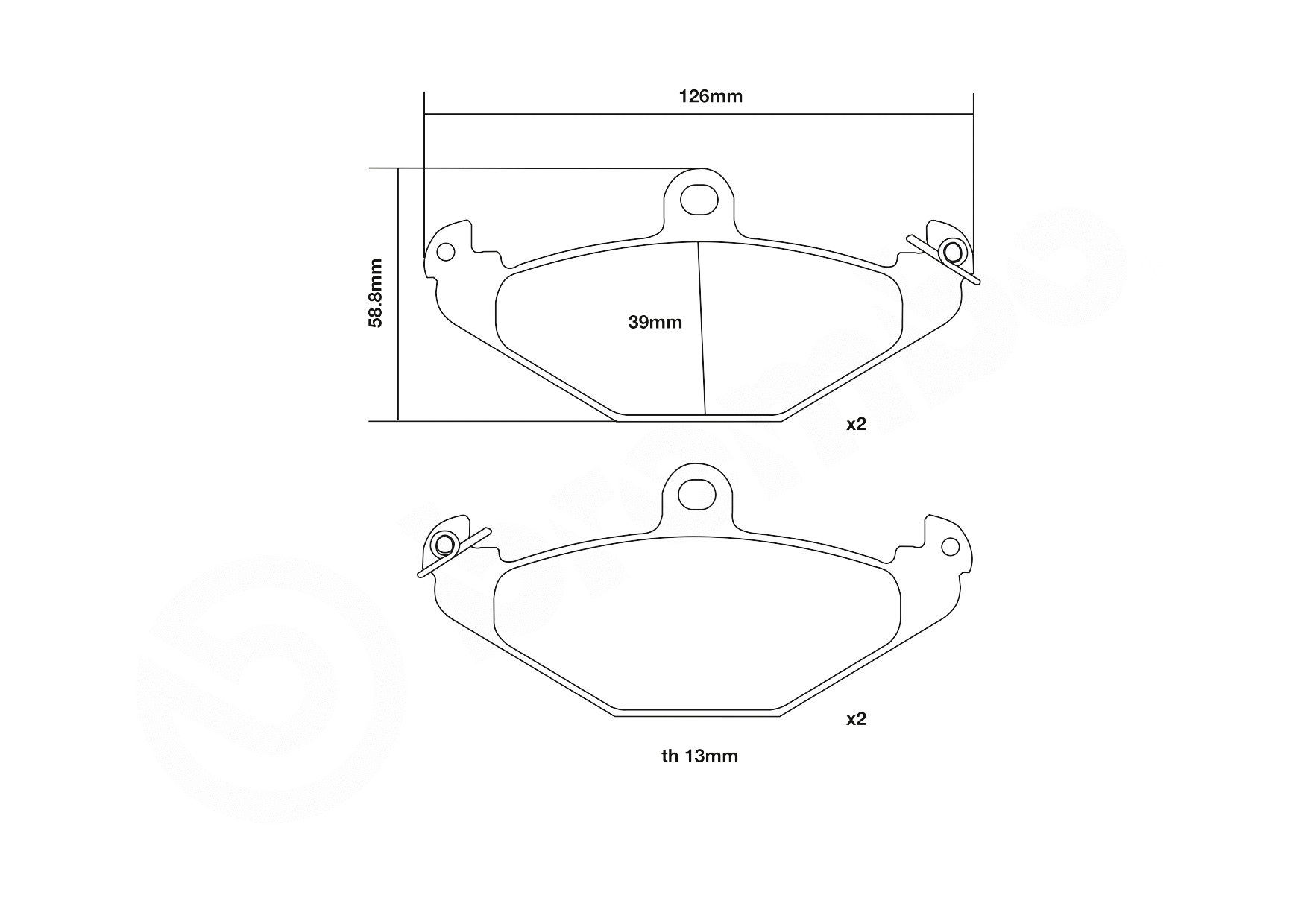 High Performance Brake Pad Set