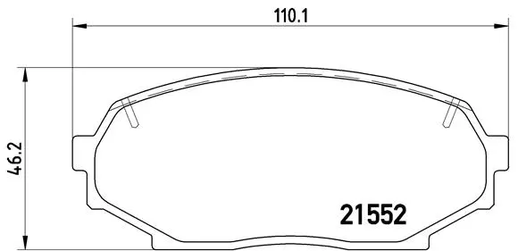 Brake Pad Set, disc brake (P 49 017)