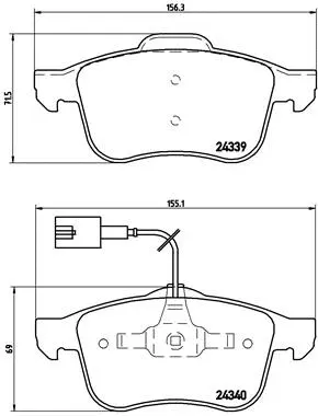 Brake Pad Set, disc brake (P 23 103)
