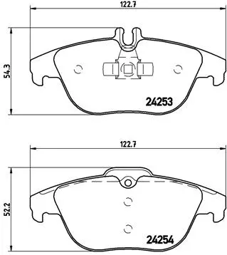 Brake Pad Set, disc brake (P 50 068)
