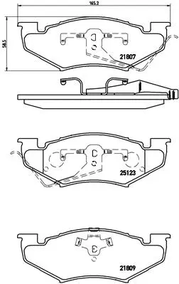 Brake Pad Set, disc brake (P 11 020)