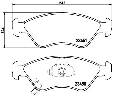 Brake Pad Set, disc brake (P 30 007)