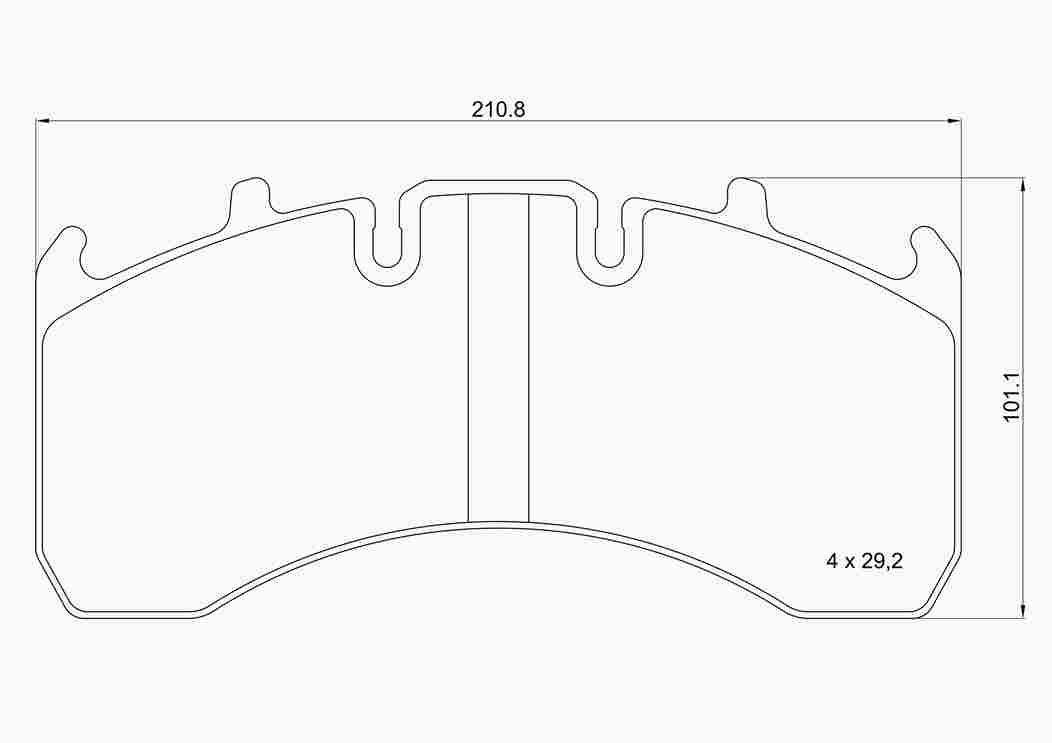 Brake Pad Set, disc brake (P C7 003)