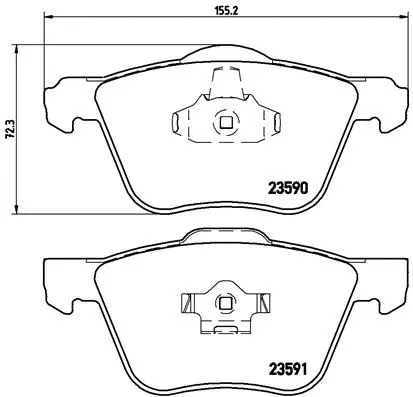 Brake Pad Set, disc brake (P 86 022)