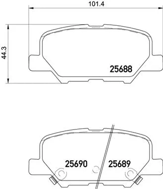 Brake Pad Set, disc brake (P 61 111)
