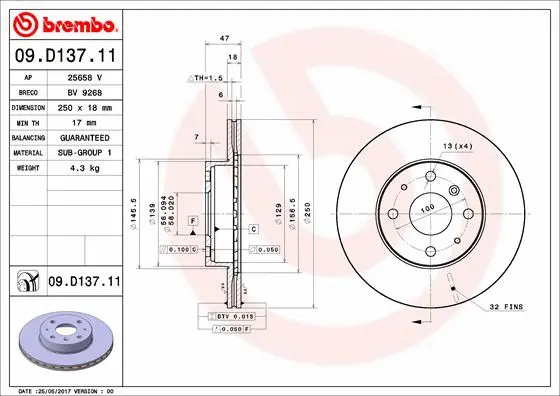 Brake Disc (09.D137.11)
