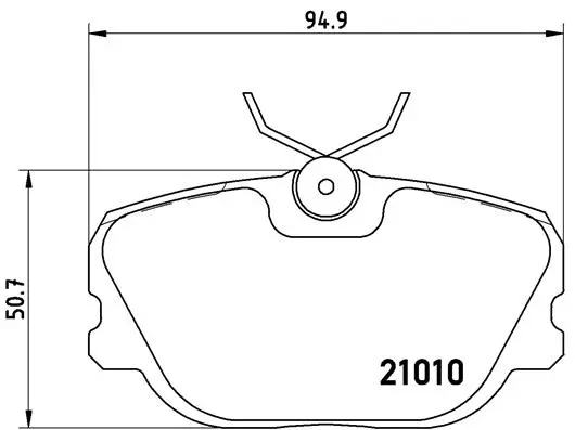 Brake Pad Set, disc brake (P 86 011)