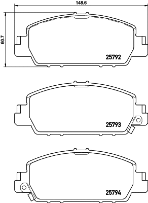 Brake Pad Set, disc brake (P 28 077)