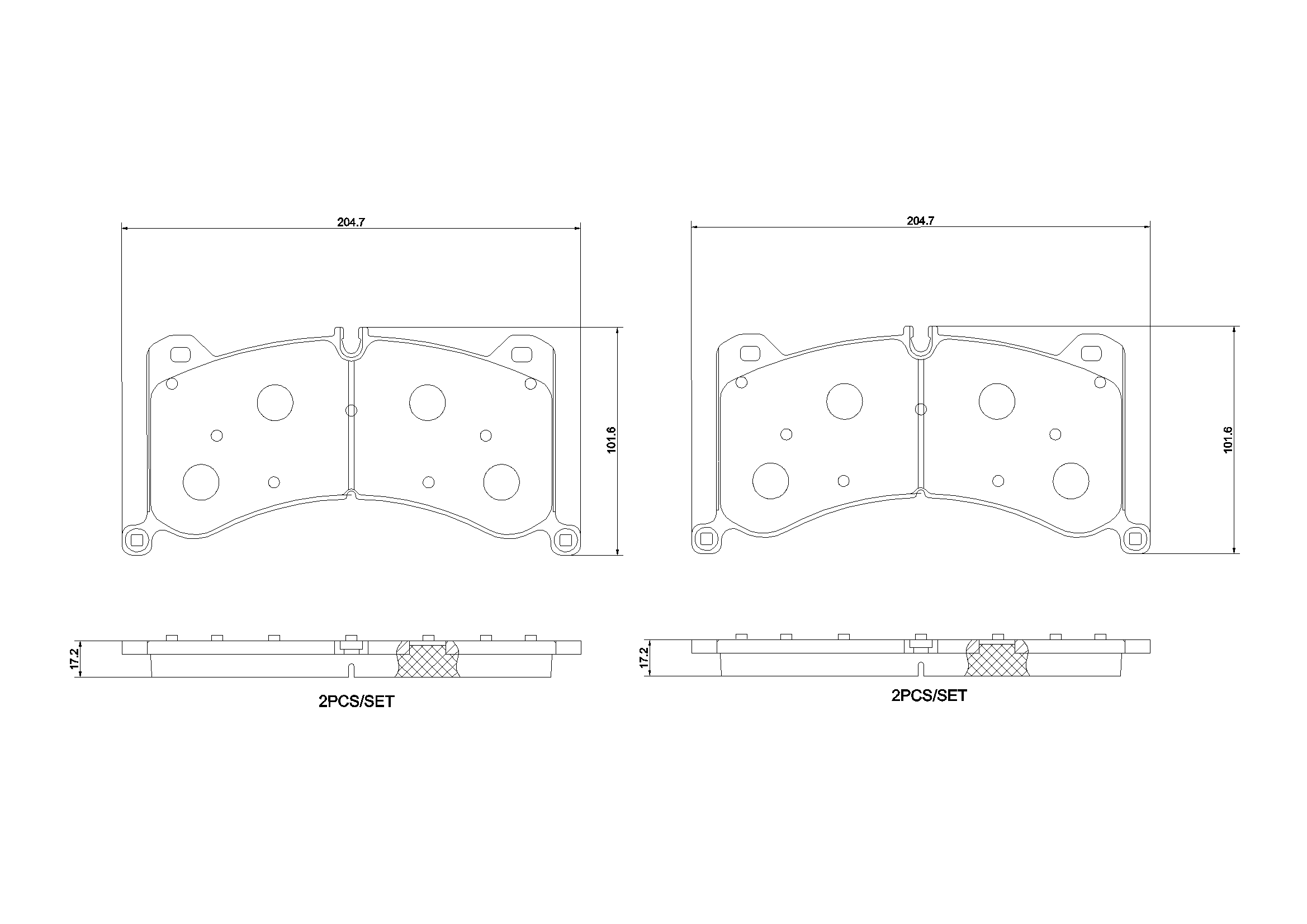 Brake Pad Set, disc brake (P85183N)